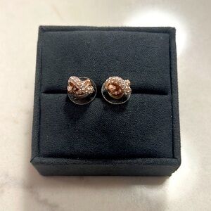 Kate Spade Sailor Knot Rose Gold Earrings